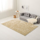 ポコポコシャギーラグ メルア BE 180x180   メーカー直送 ▼返品・キャンセル不可【他商品との同時購入不可】