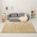 ポコポコシャギーラグ メルア GY 180x180   メーカー直送 ▼返品・キャンセル不可【他商品との同時購入不可】