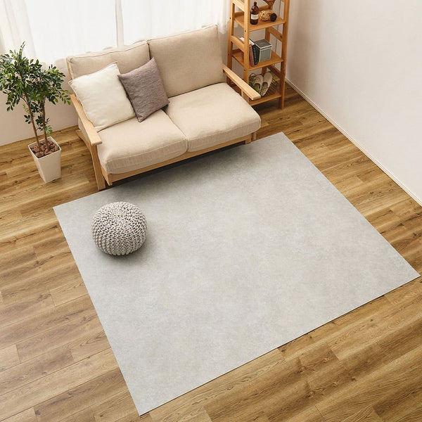 ペット対応 CF ラグ 約182×180cm モルタル メーカー直送 ▼返品・キャンセル不可【他商品との同時購入不可】