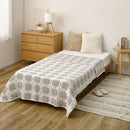 デザインガーゼケット ダブル 約180×200cm スクエア メーカー直送 ▼返品・キャンセル不可【他商品との同時購入不可】