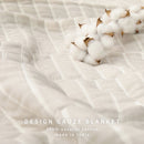 デザインガーゼケット ダブル 約180×200cm ライン メーカー直送 ▼返品・キャンセル不可【他商品との同時購入不可】