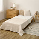 デザインガーゼケット シングル 約140×200cm ライン メーカー直送 ▼返品・キャンセル不可【他商品との同時購入不可】