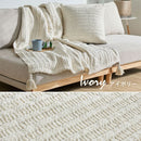 ブランケット アンネ 約130×180cm アイボリー 【直送品】 返品・キャンセル・他商品と同時購入は不可