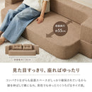 圧縮フロアソファ 2WAYソファ ルメール グレー メーカー直送 ▼返品・キャンセル不可【他商品との同時購入不可】