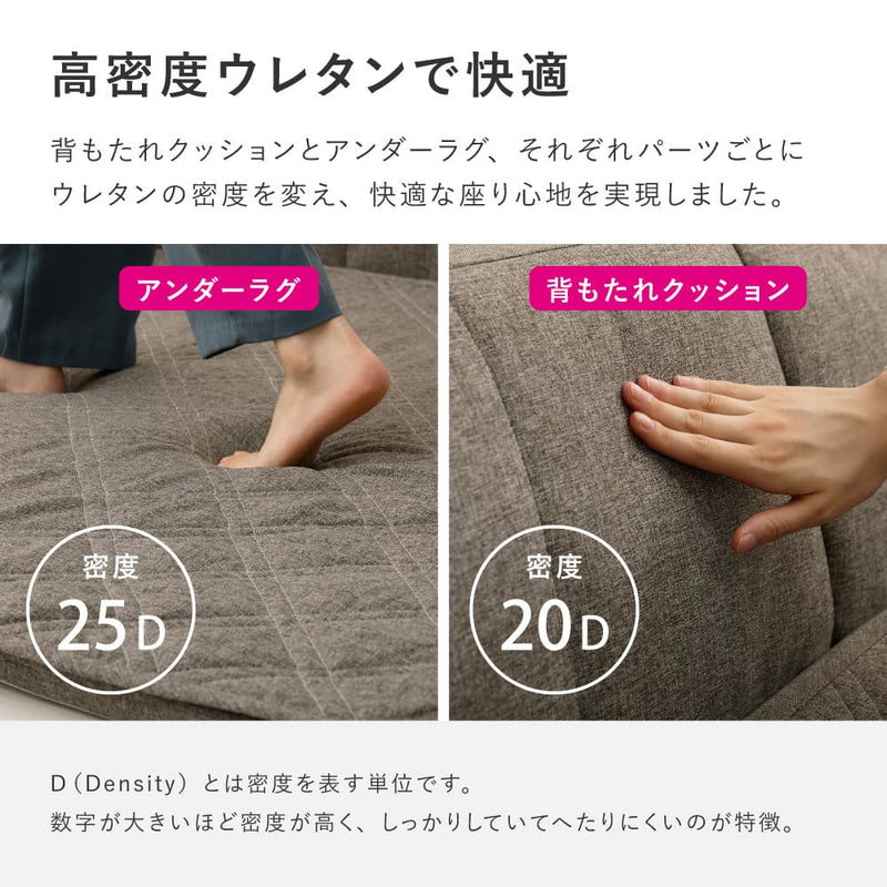 ピターら ラグソファ用 背もたれ3点セット ブラウン メーカー直送 ▼返品・キャンセル不可【他商品との同時購入不可】