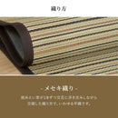 い草カーペット（裏貼り） 涼み 江戸間8帖ブラウン 【直送品】 返品・キャンセル・他商品と同時購入は不可