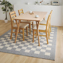 ダイニングラグ モニカ 約220×250cm グレー 【直送品】 返品・キャンセル・他商品と同時購入は不可
