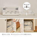 折りたたみ収納ボックス クリア M 30L 3個セット 【直送品】 返品・キャンセル・他商品と同時購入は不可