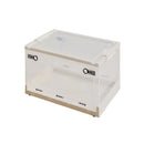 折りたたみ収納ボックス クリア L 42L 4個セット メーカー直送 ▼返品・キャンセル不可【他商品との同時購入不可】