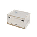 折りたたみ収納ボックス クリア M 30L 5個セット メーカー直送 ▼返品・キャンセル不可【他商品との同時購入不可】