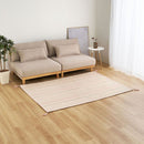 インド綿ラグ キラナ ピンク約130×185cm 【直送品】 返品・キャンセル・他商品と同時購入は不可