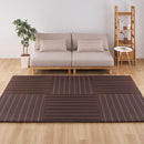 （6枚組）置き畳 凛 約82×82×2.5cm ブラウン 【直送品】 返品・キャンセル・他商品と同時購入は不可