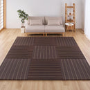 （9枚組）置き畳 凛 約82×82×2.5cm ブラウン 【直送品】 返品・キャンセル・他商品と同時購入は不可