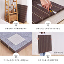 （12枚組）置き畳 凛 約82×82×2.5cm ナチュラル 【直送品】 返品・キャンセル・他商品と同時購入は不可
