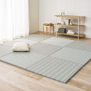 【12枚組】い草風置き畳 コトリナ グレー約82×82×2.5cm 【直送品】 返品・キャンセル・他商品と同時購入は不可