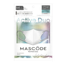 マスコード アクティブデュオ Mサイズ シルバー×グレー紐 7枚入り