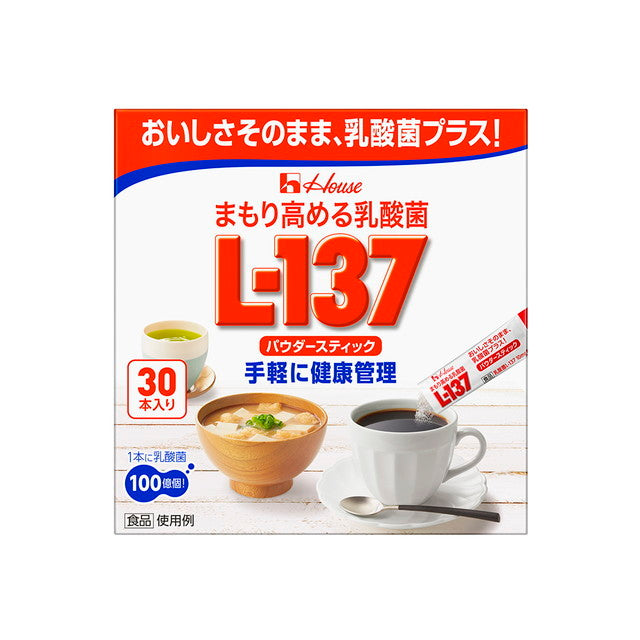 ◆ハウス まもり高める乳酸菌L-137 パウダー 30本入　