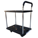 静かな樹脂台車2段 AK-150-2B メーカー直送 ▼返品・キャンセル不可【他商品との同時購入不可】