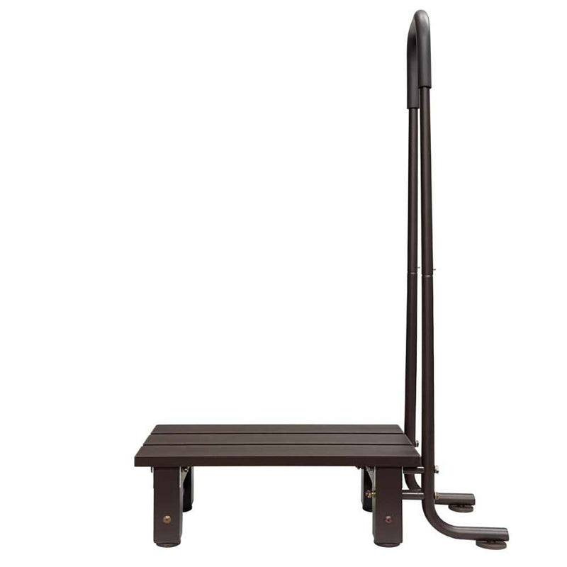 アルミ手すり付きステップ台1段 ATS-54BW メーカー直送 ▼返品・キャンセル不可【他商品との同時購入不可】