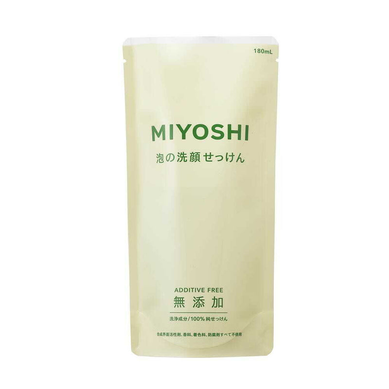 Miyoshi Additive-free foam facial soap refill 180ml