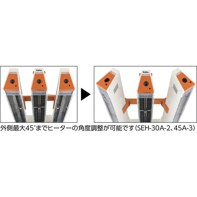 遠赤外線ヒーター ヒートスポット3相200V SEH45A3 メーカー直送 ▼返品・キャンセル不可【他商品との同時購入不可】