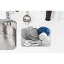 アイオン 超速乾・超吸水 水切りマット＆クロス Lサイズ ライトグレー