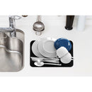 アイオン 超速乾・超吸水 水切りマット＆クロス Lサイズ ブラック