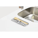 アイオン 超速乾・超吸水 水切りマット＆クロス Mサイズ ライトグレー