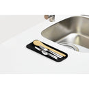 アイオン 超速乾・超吸水 水切りマット＆クロス Mサイズ ブラック