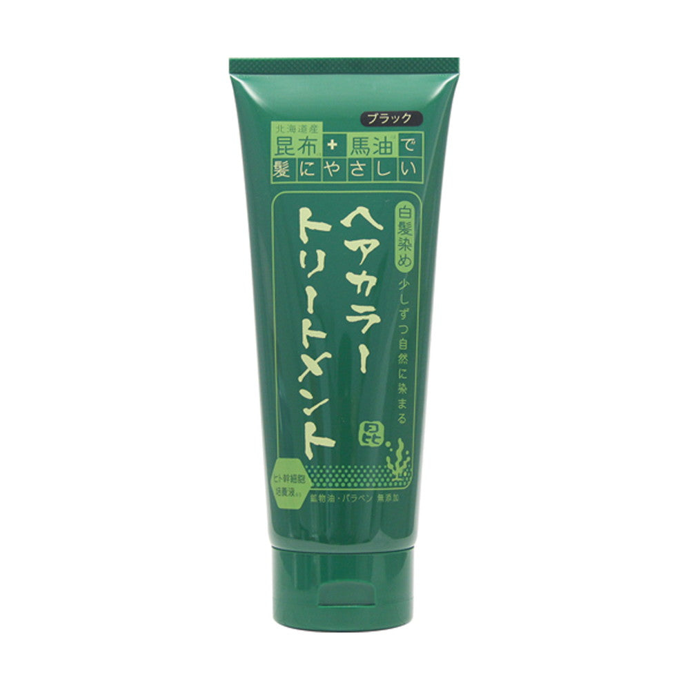 三和通商 昆布と馬油のヘアカラートリートメント ブラック 200g