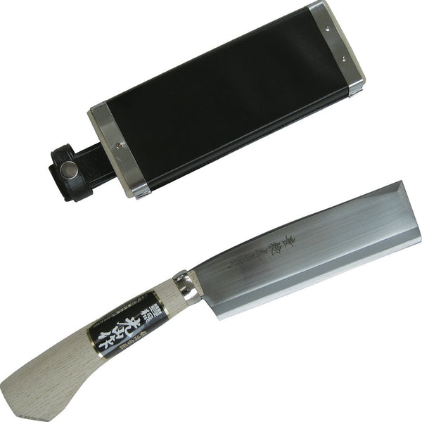 HT3516 豊稔 光山作 安来鋼青紙付 片刃腰鉈165mm メーカー直送 ▼返品・キャンセル不可【他商品との同時購入不可】