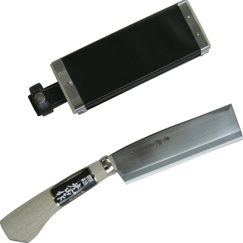 HT3516 豊稔 光山作 安来鋼青紙付 片刃腰鉈165mm メーカー直送 ▼返品・キャンセル不可【他商品との同時購入不可】