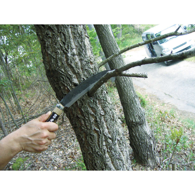 HT3675 豊稔 光山作 つる切鉈 鞘入 安来鋼付 メーカー直送 ▼返品・キャンセル不可【他商品との同時購入不可】