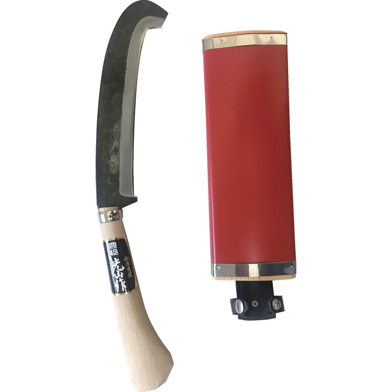HT3675 豊稔 光山作 つる切鉈 鞘入 安来鋼付 メーカー直送 ▼返品・キャンセル不可【他商品との同時購入不可】
