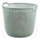 藤栄 Knit（ニット） ラウンドバスケット 30L ブルー CV-201