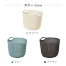 藤栄 Knit（ニット） ラウンドバスケット 30L ブルー CV-201