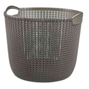 藤栄 Knit（ニット） ラウンドバスケット 30L ブラウン CV-203