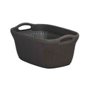 藤栄 Knit（ニット） ランドリーバスケット 40L ブラウン CV-403