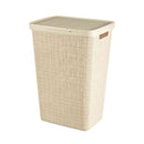 藤栄 Jute（ジュート） ふた付きバスケット 58L ホワイト