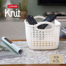 藤栄 Knit（ニット） スクエアバスケット  3L ホワイト CV-007