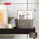 藤栄 Knit（ニット） スクエアバスケット  8L ブラウン CV-010