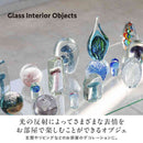 藤栄 ガラスインテリアオブジェ（Glass interior objects） クラゲ S ピンク