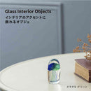 藤栄 ガラスインテリアオブジェ（Glass interior objects） クラゲ S グリーン