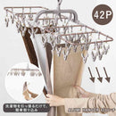 藤栄 ALUMI HANGER アルミランドリーハンガー 42ピンチ カッパーブラウン AL-002