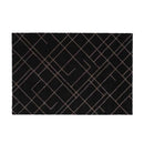 藤栄 tica copenhagen（チカ コペンハーゲン） フロアマット 60×90 LINES Black／Sand