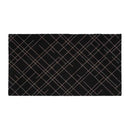 藤栄 tica copenhagen（チカ コペンハーゲン） フロアマット 67×120 LINES Black／Sand