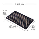 藤栄 tica copenhagen（チカ コペンハーゲン） フロアマット 40×60 DOT Black／Sand