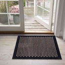 藤栄 tica copenhagen（チカ コペンハーゲン） フロアマット 60×90 DOT Black／Sand