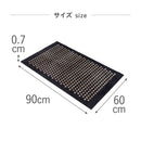 藤栄 tica copenhagen（チカ コペンハーゲン） フロアマット 60×90 DOT Black／Sand