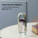 藤栄 ガラスインテリアオブジェ（Glass interior objects） クラゲ M ピンク
